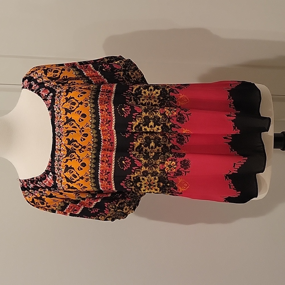 Rafaella Women's Multicolor Bohemian Top